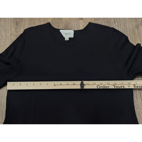 Pomander Place Tuckernuck Dress Womens XL Black Maxi Long Sleeve Stretch Lennox - Picture 4 of 9
